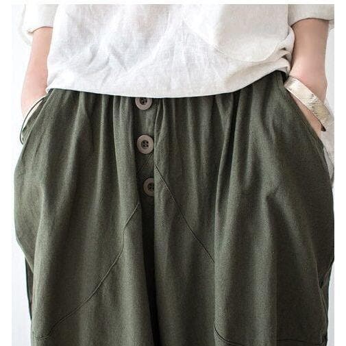 Loose Linen Trousers - - DYAVOR®