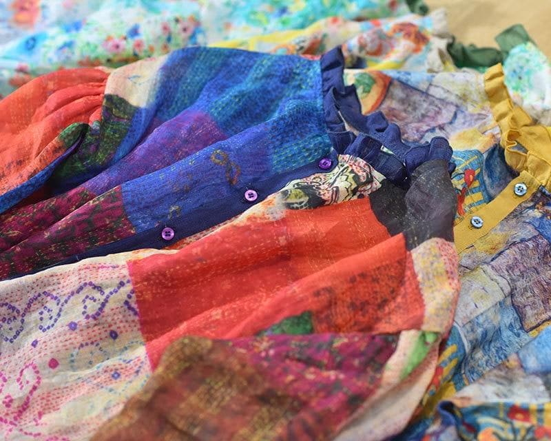 New Age Hippie Patchwork Blouse - - DYAVOR®