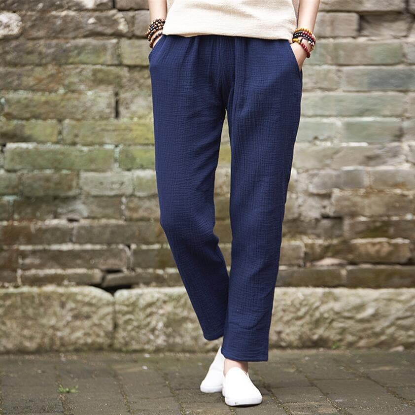 Plus Size Linen Pants - - DYAVOR®