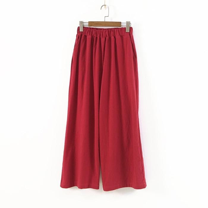 3/4 Length Cotton Linen Pants | Zen - - DYAVOR®
