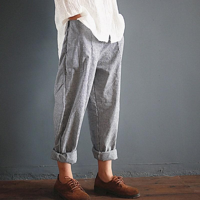 Vintage Striped Trousers | Zen - sep - DYAVOR®