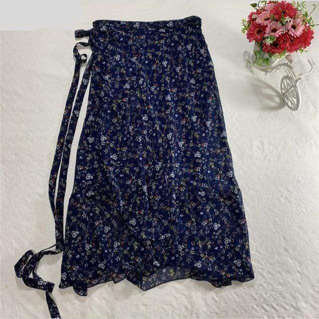 Floral Chiffon Wrap Maxi Skirt - Skirts - DYAVOR®