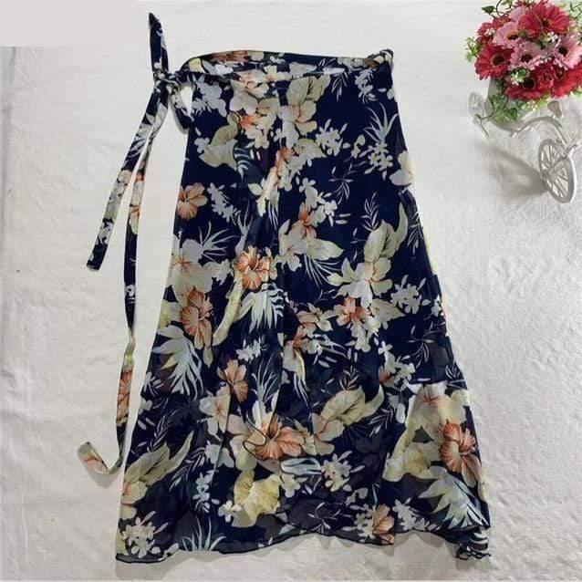 Floral Chiffon Wrap Maxi Skirt - Skirts - DYAVOR®