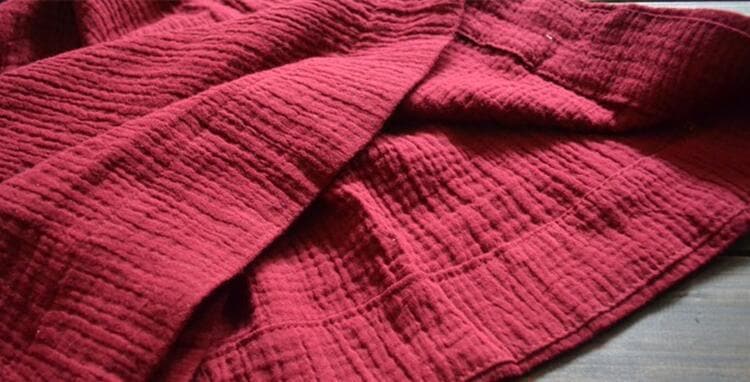 Vintage Cotton Linen Pleated Skirt - Skirts - DYAVOR®