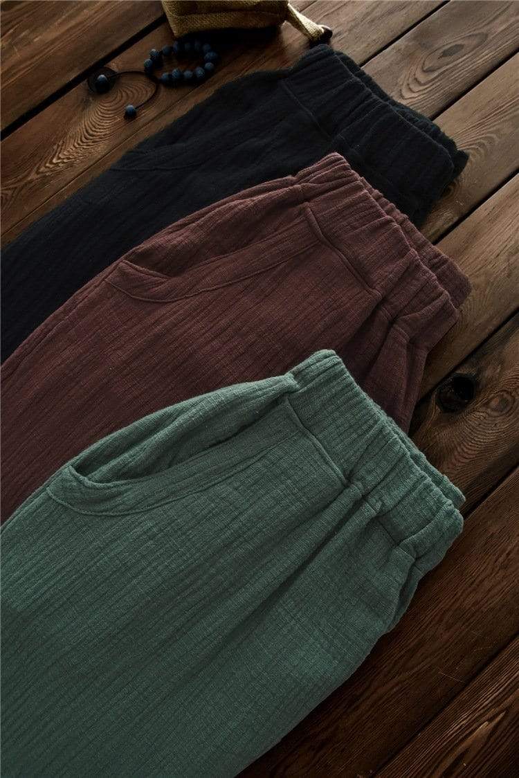 Vintage Pleated Linen Pants | Zen - - DYAVOR®