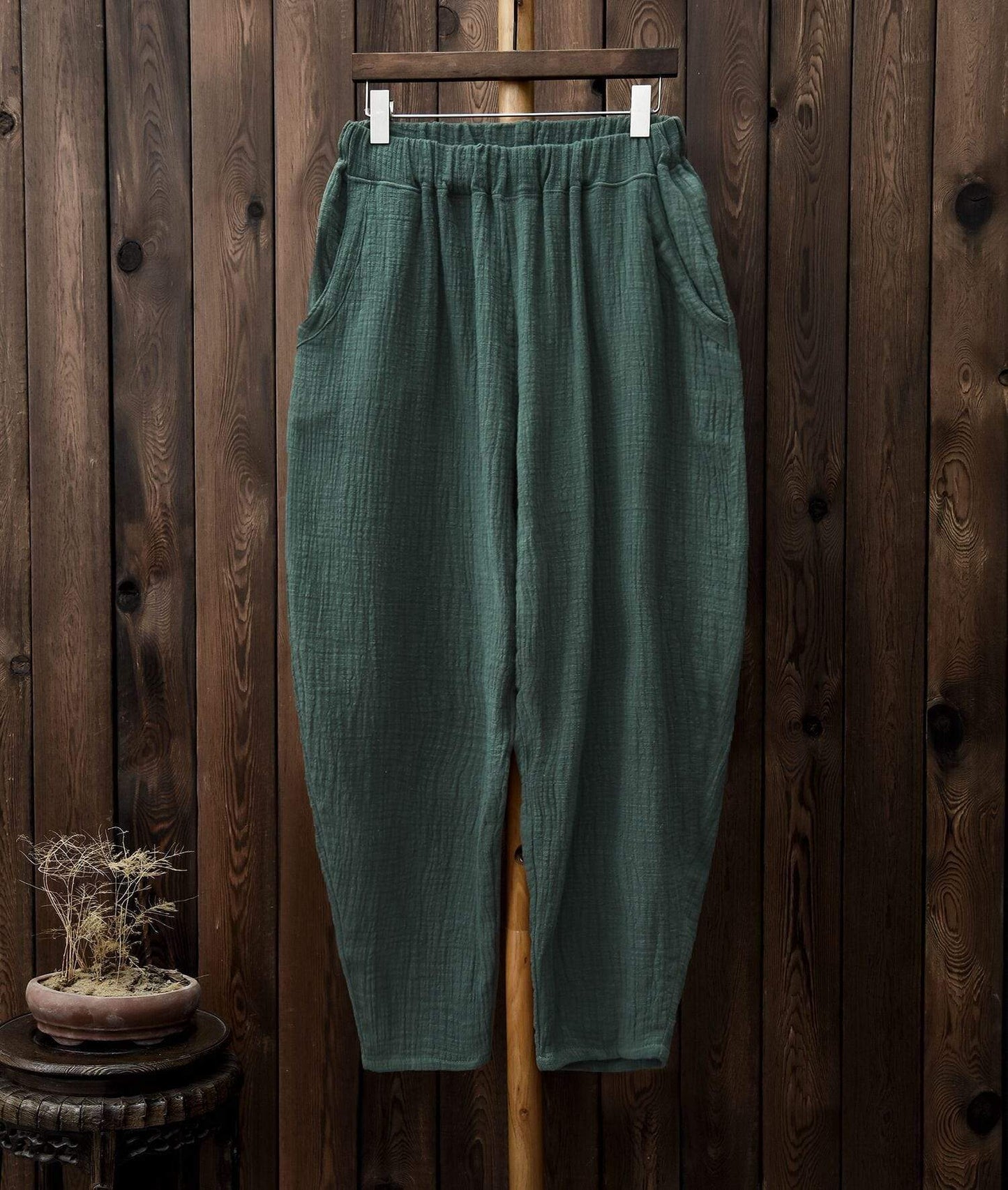 Vintage Pleated Linen Pants | Zen - - DYAVOR®