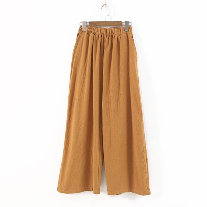 3/4 Length Cotton Linen Pants | Zen - - DYAVOR®