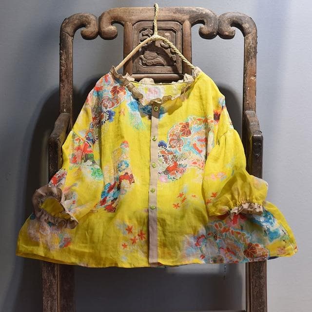 New Age Hippie Patchwork Blouse - - DYAVOR®