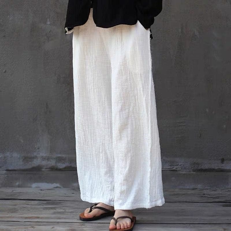 Zen Casual Linen Palazzo Pants | Zen - linen pants - DYAVOR®
