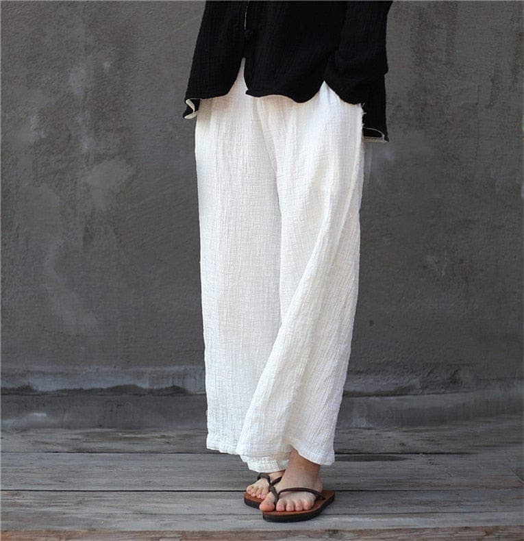 Zen Casual Linen Palazzo Pants | Zen - linen pants - DYAVOR®