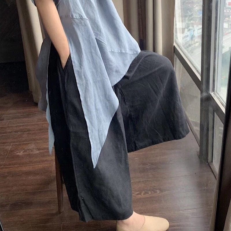 Anjo Palazzo Pants | Zen - Linen Pants - DYAVOR®