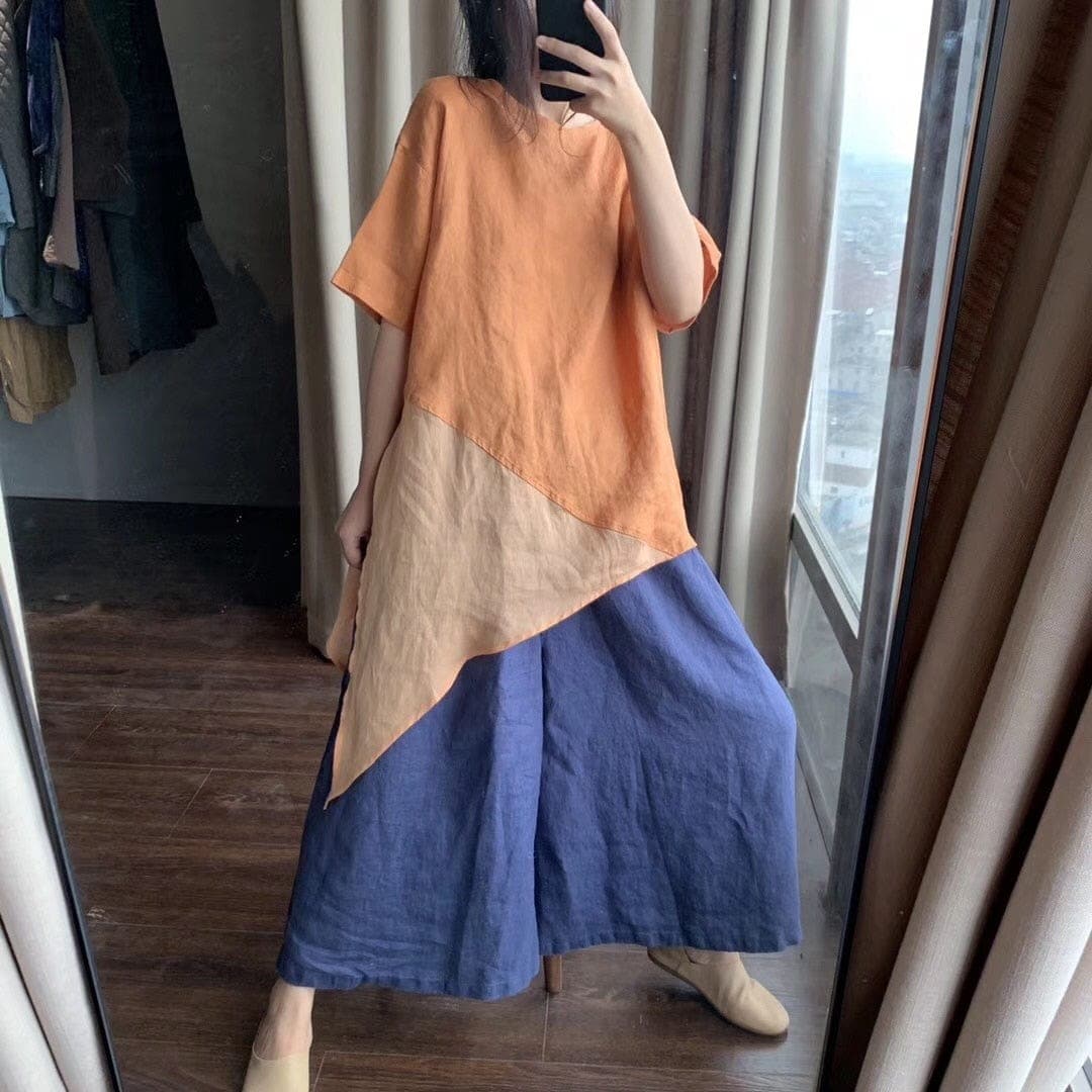 Anjo Palazzo Pants | Zen - Linen Pants - DYAVOR®