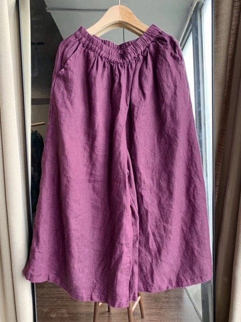 Anjo Palazzo Pants | Zen - Linen Pants - DYAVOR®