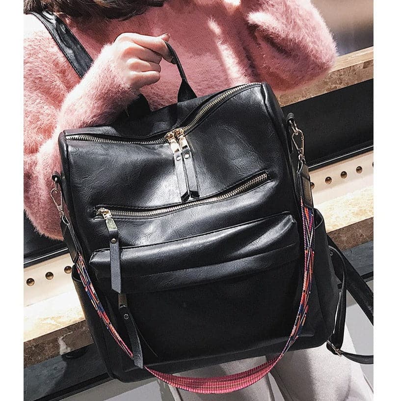 Multi Use Vegan Leather Tote Backpack - - DYAVOR®