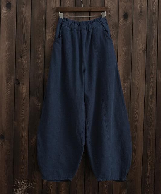 Sakura Wide Leg Linen Pants | Zen - Pants - DYAVOR®