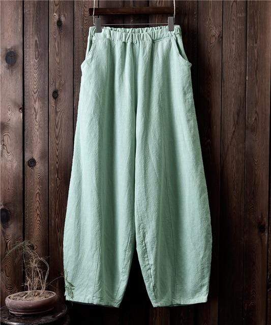 Sakura Wide Leg Linen Pants | Zen - Pants - DYAVOR®