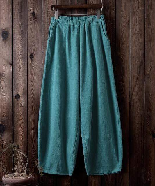 Sakura Wide Leg Linen Pants | Zen - Pants - DYAVOR®
