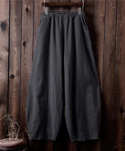 Sakura Wide Leg Linen Pants | Zen - Pants - DYAVOR®
