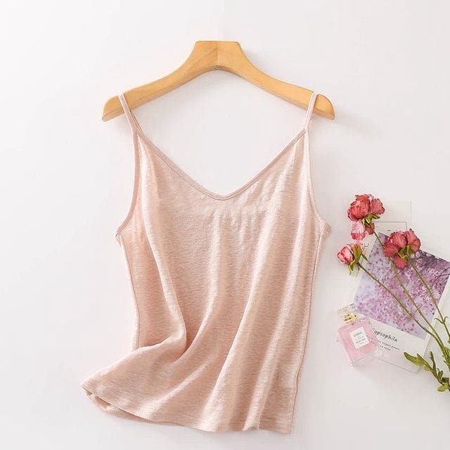 Natasa Silk & Linen Cami - - DYAVOR®
