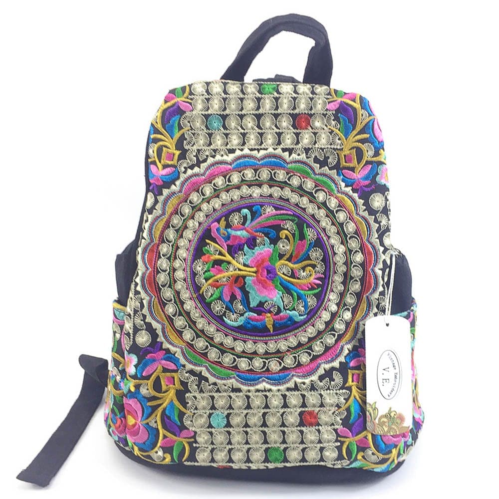 Tibet Mandala Embroidered Backpack - - DYAVOR®