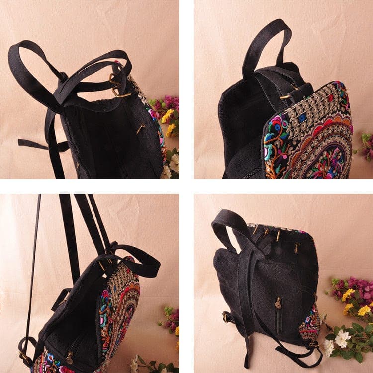 Tibet Mandala Embroidered Backpack - - DYAVOR®