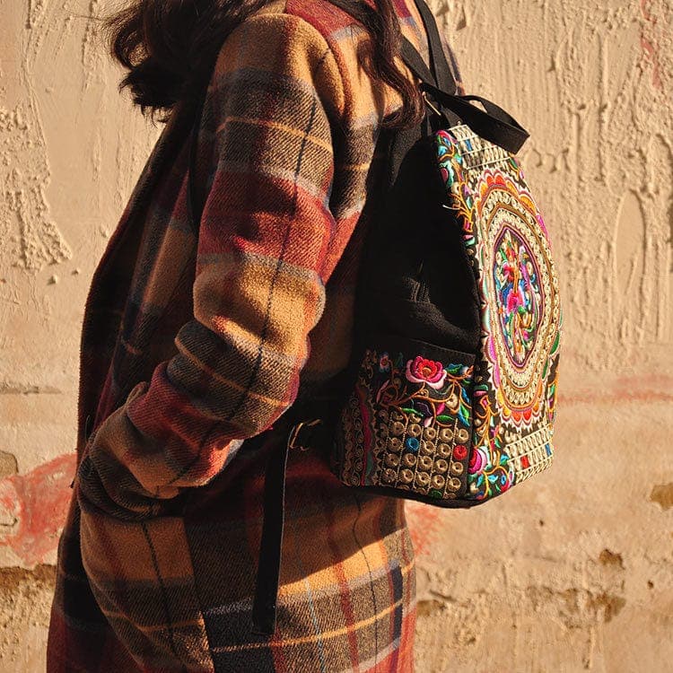 Tibet Mandala Embroidered Backpack - - DYAVOR®