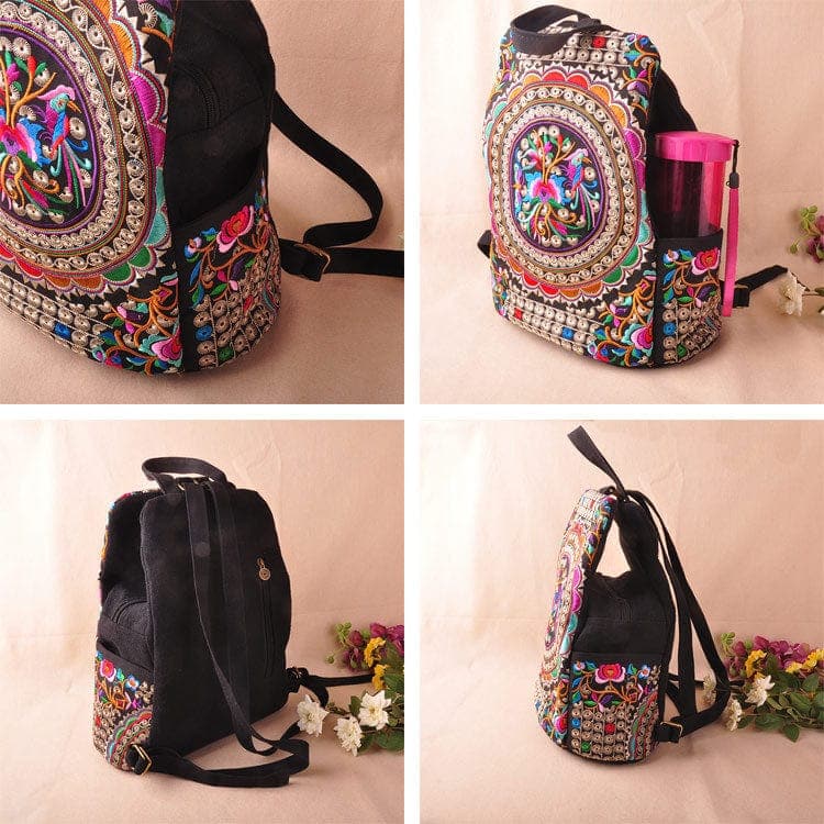 Tibet Mandala Embroidered Backpack - - DYAVOR®