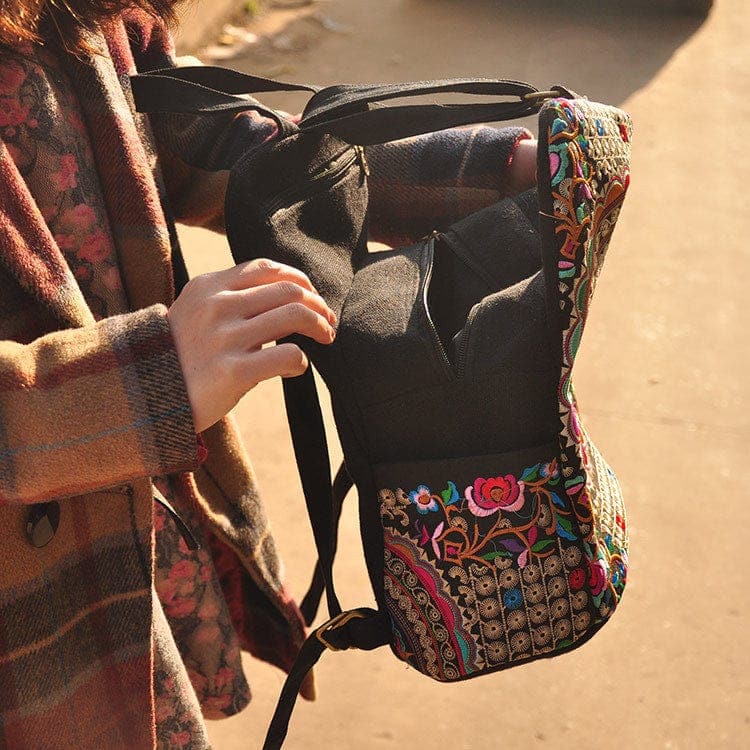 Tibet Mandala Embroidered Backpack - - DYAVOR®