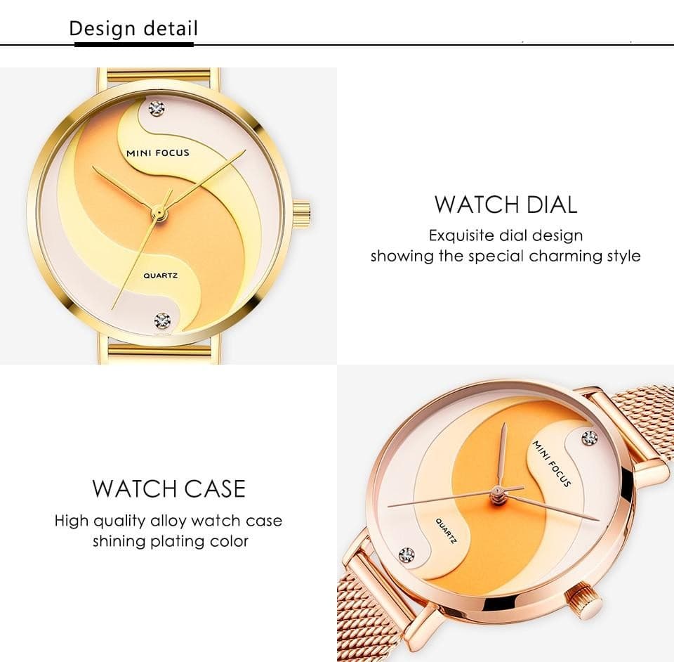 Casual Creative Stylish Stainless Steel Quartz Gift Watches for Women - Watches for Women - DYAVOR®