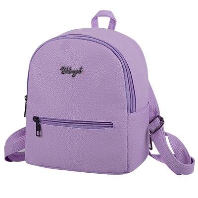 Casual Preppy Style Synthetic Leather Ladies Small Packet Rucksacks Bags - Backpacks - DYAVOR®