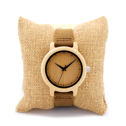 Casual Quartz Watches with Natural Bamboo Watch Face for Lovers - Unisex Style Watches - DYAVOR®