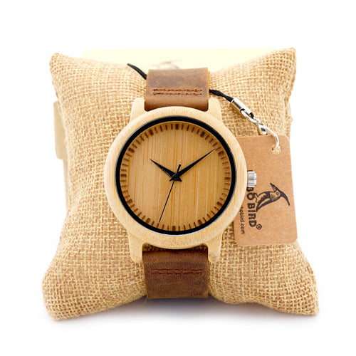 Casual Quartz Watches with Natural Bamboo Watch Face for Lovers - Unisex Style Watches - DYAVOR®