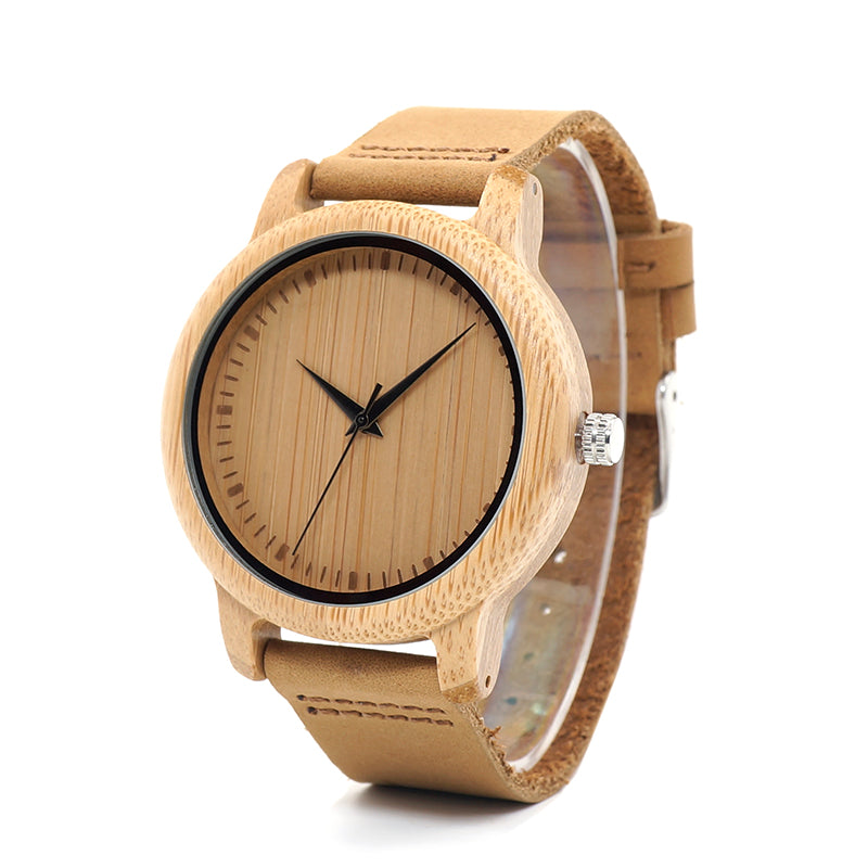 Casual Quartz Watches with Natural Bamboo Watch Face for Lovers - Unisex Style Watches - DYAVOR®