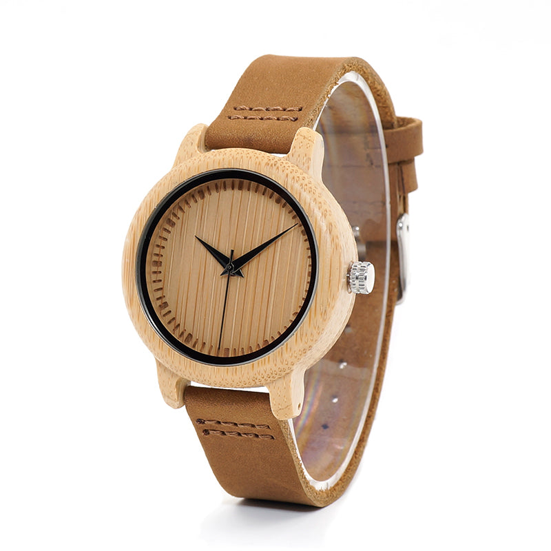 Casual Quartz Watches with Natural Bamboo Watch Face for Lovers - Unisex Style Watches - DYAVOR®
