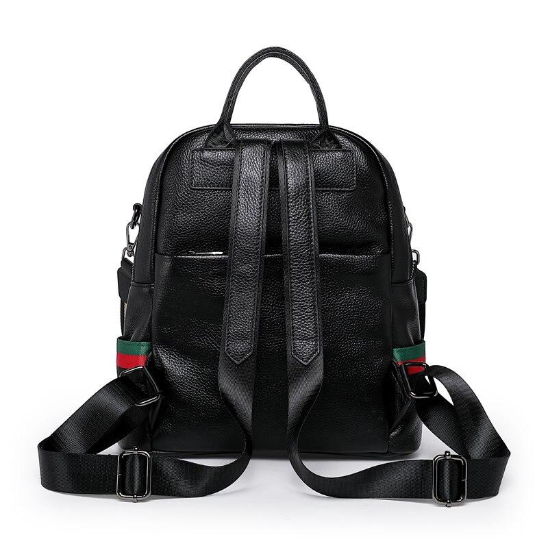 Casual Style Women's Solid Genuine Leather Travel Shoulder Bag Backpack - Backpacks - DYAVOR®