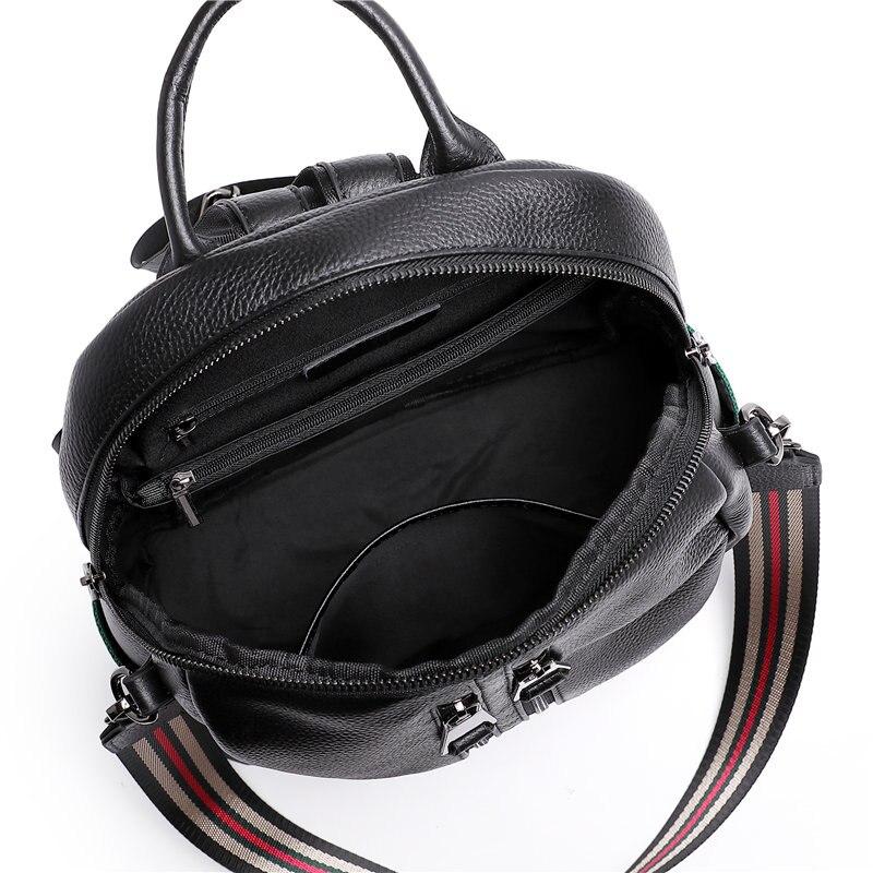 Casual Style Women's Solid Genuine Leather Travel Shoulder Bag Backpack - Backpacks - DYAVOR®