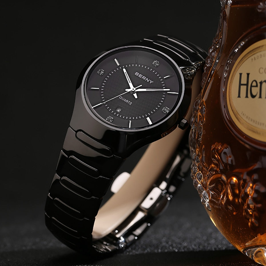 Unisex Sapphire Quartz Movement Waterproof Real Ceramic Band Watch - Unisex Style Watches - DYAVOR®
