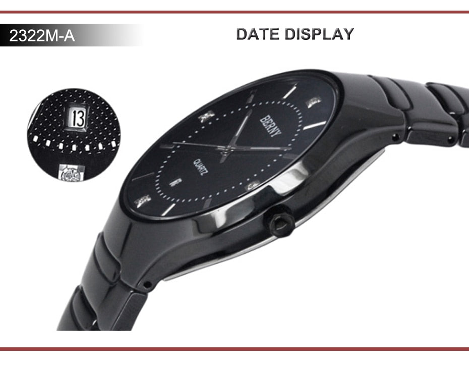Unisex Sapphire Quartz Movement Waterproof Real Ceramic Band Watch - Unisex Style Watches - DYAVOR®