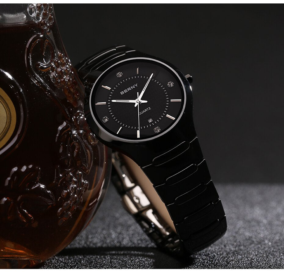 Unisex Sapphire Quartz Movement Waterproof Real Ceramic Band Watch - Unisex Style Watches - DYAVOR®