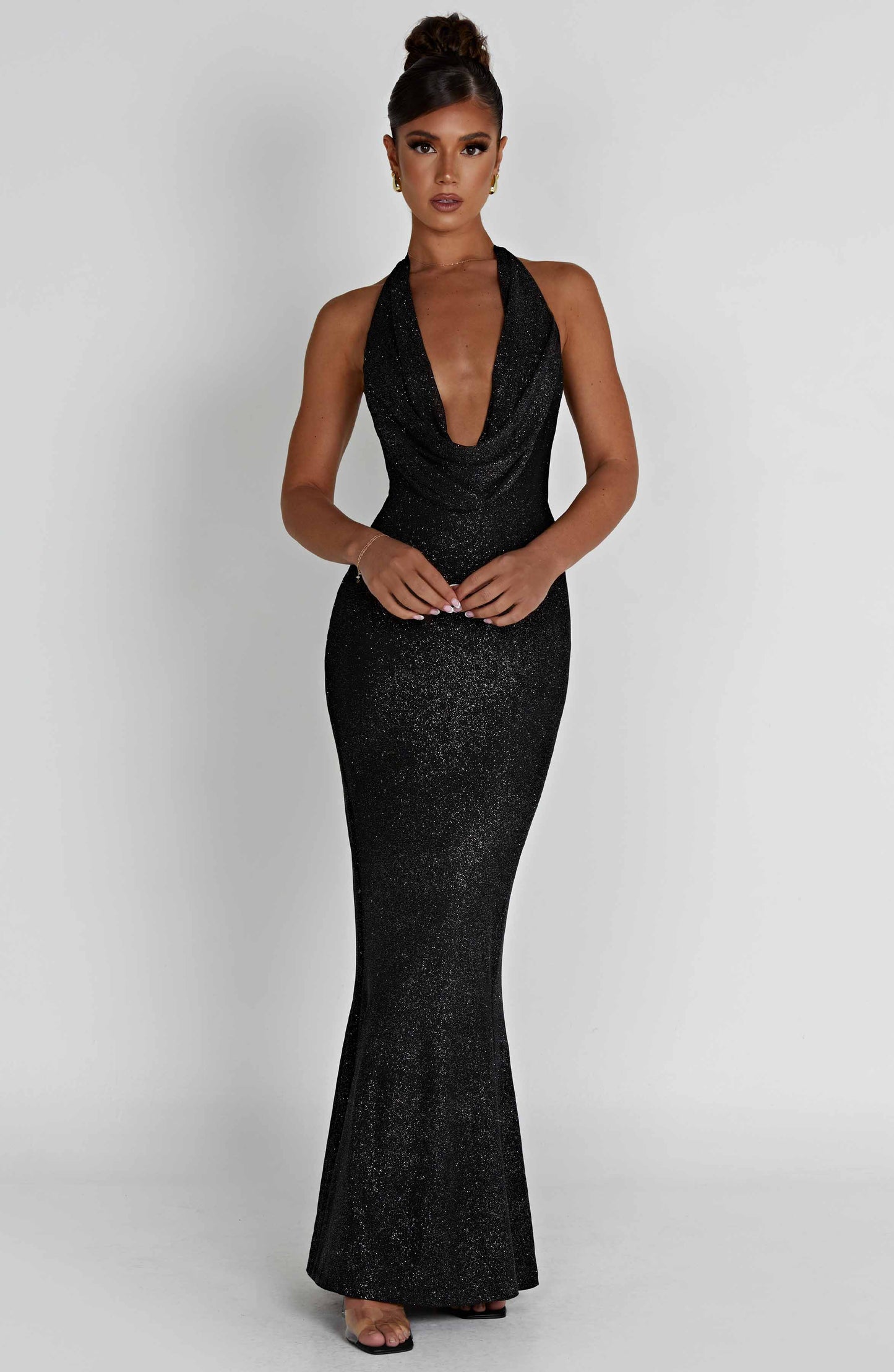 Chrishelle Maxi Dress - Black Sparkle - Dress - DYAVOR®