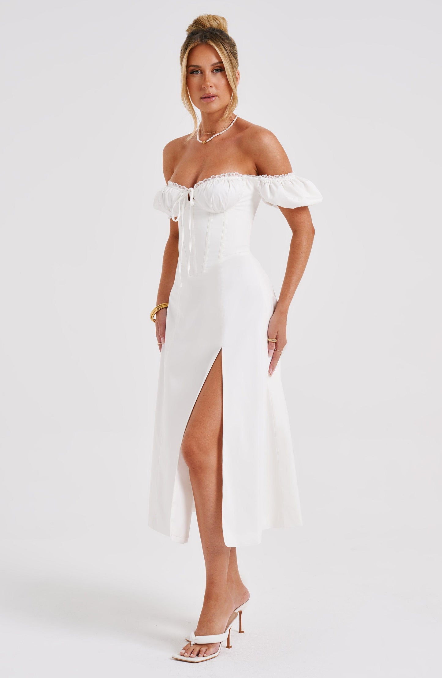 Courtney Midi Dress - Ivory - Dress - DYAVOR®