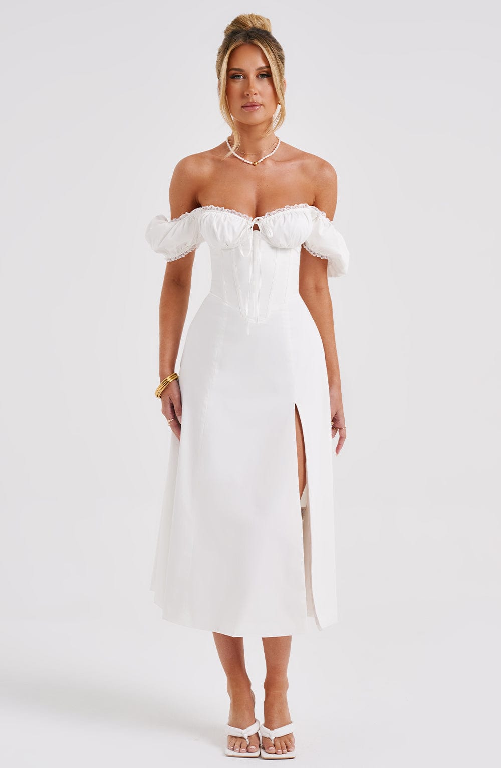 Courtney Midi Dress - Ivory - Dress - DYAVOR®
