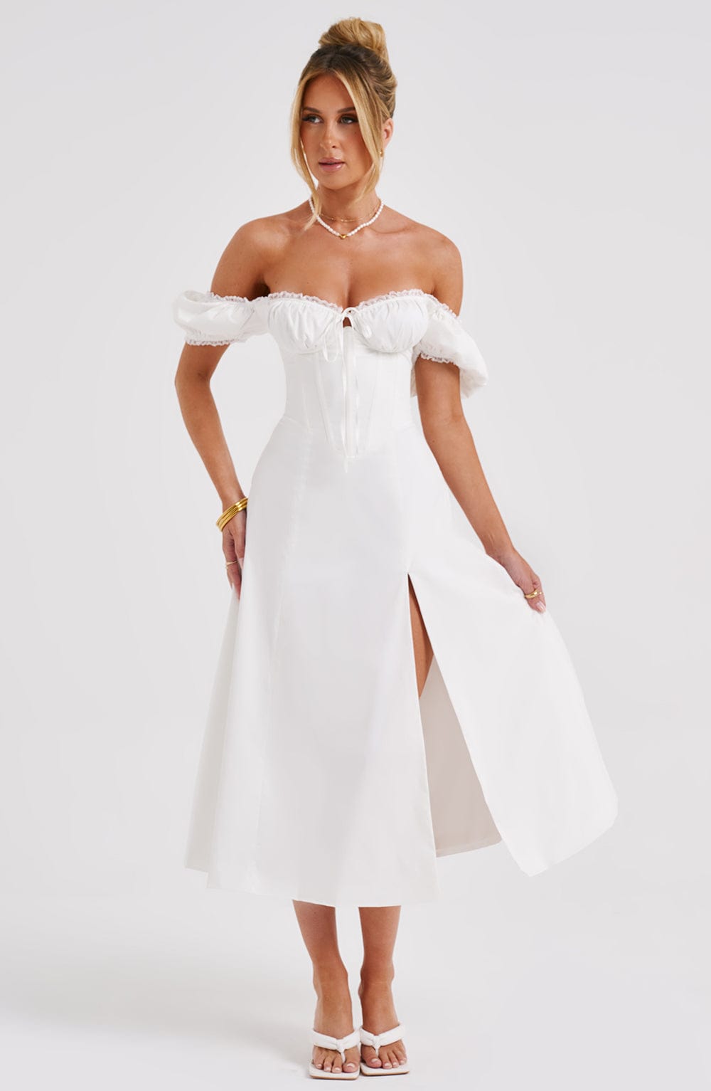 Courtney Midi Dress - Ivory - Dress - DYAVOR®