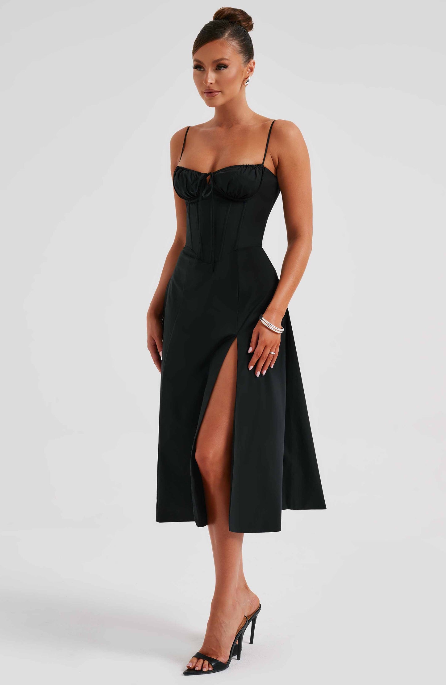Deanna Midi Dress - Black - Dress - DYAVOR®