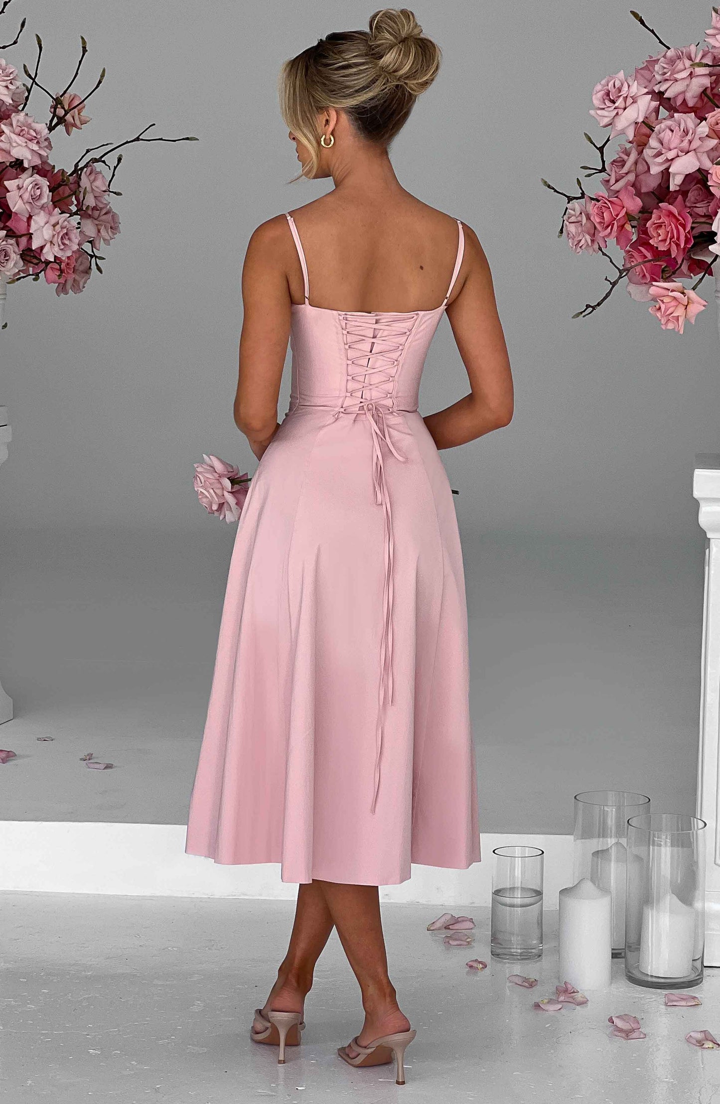 Deanna Midi Dress - Blush - Dress - DYAVOR®