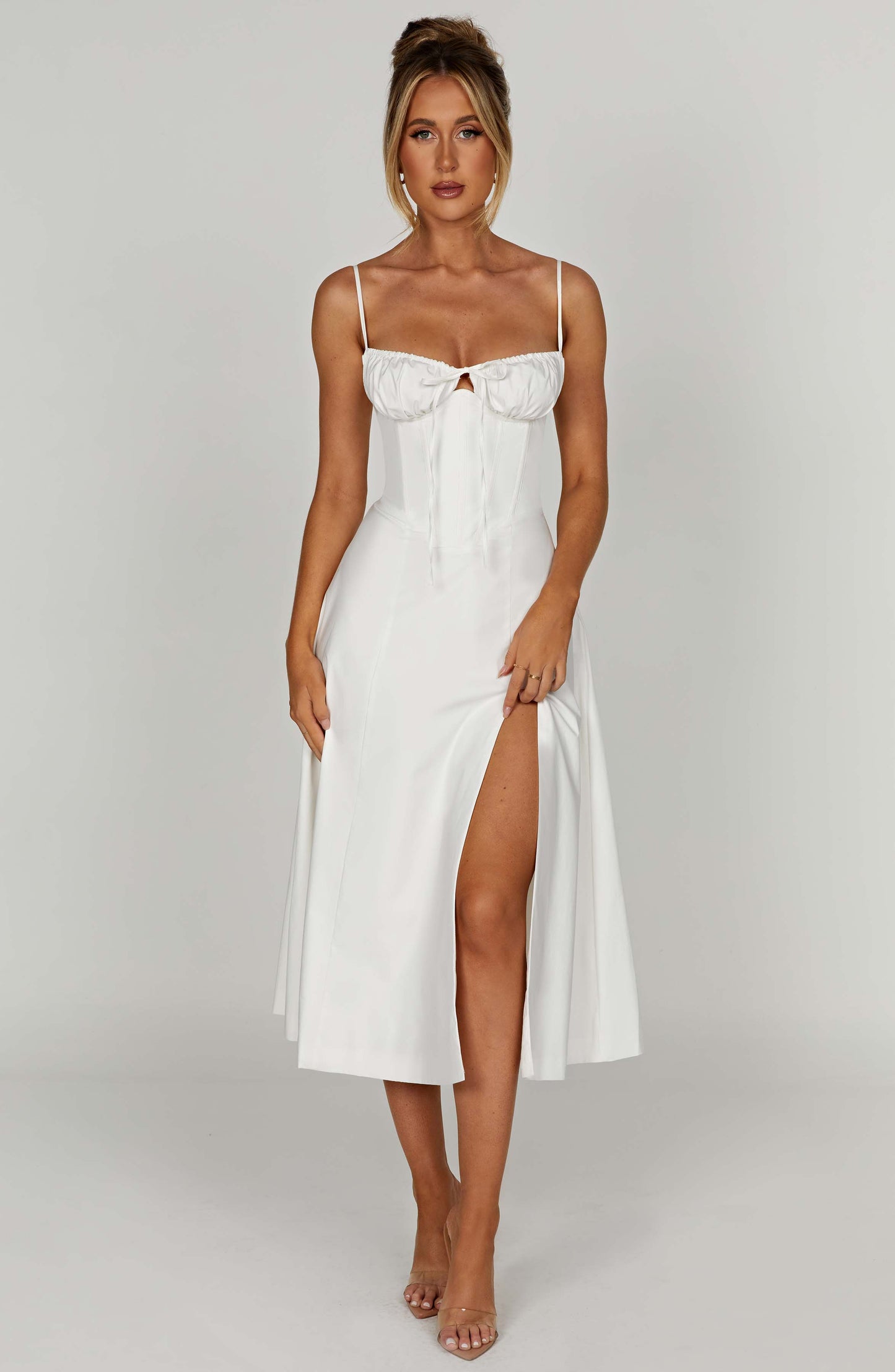 Deanna Midi Dress - Ivory - Dress - DYAVOR®