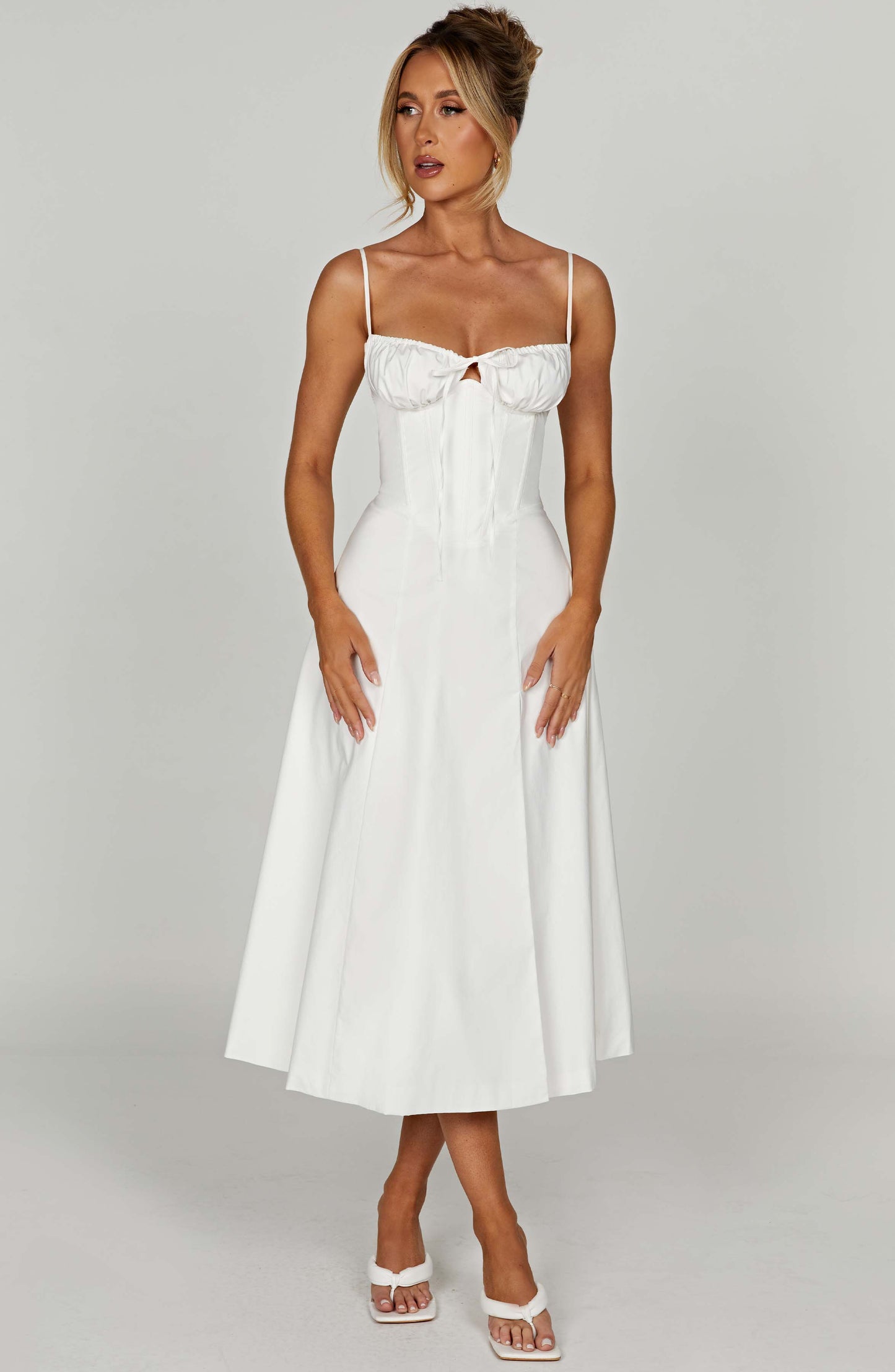 Deanna Midi Dress - Ivory - Dress - DYAVOR®