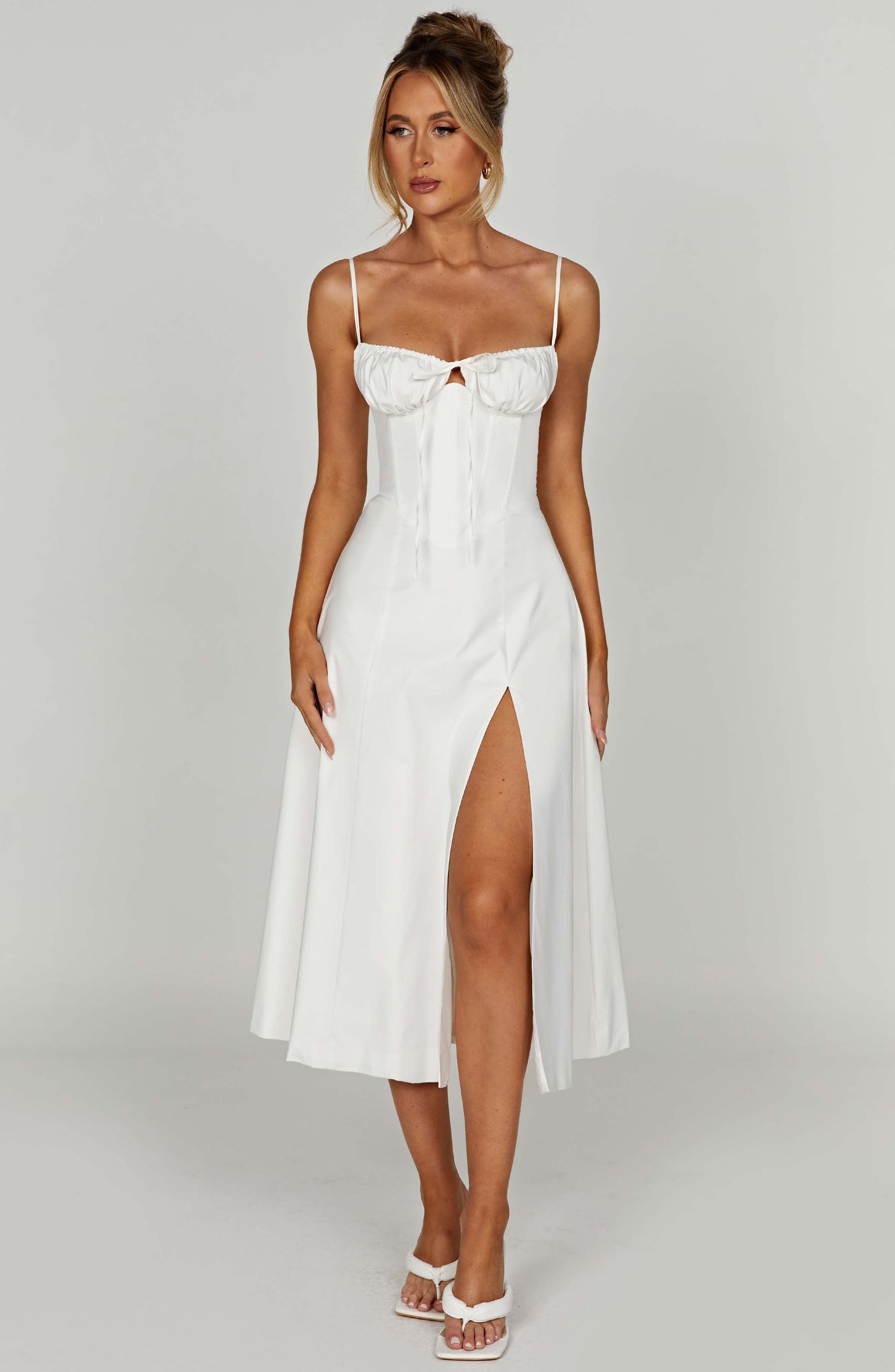 Deanna Midi Dress - Ivory - Dress - DYAVOR®