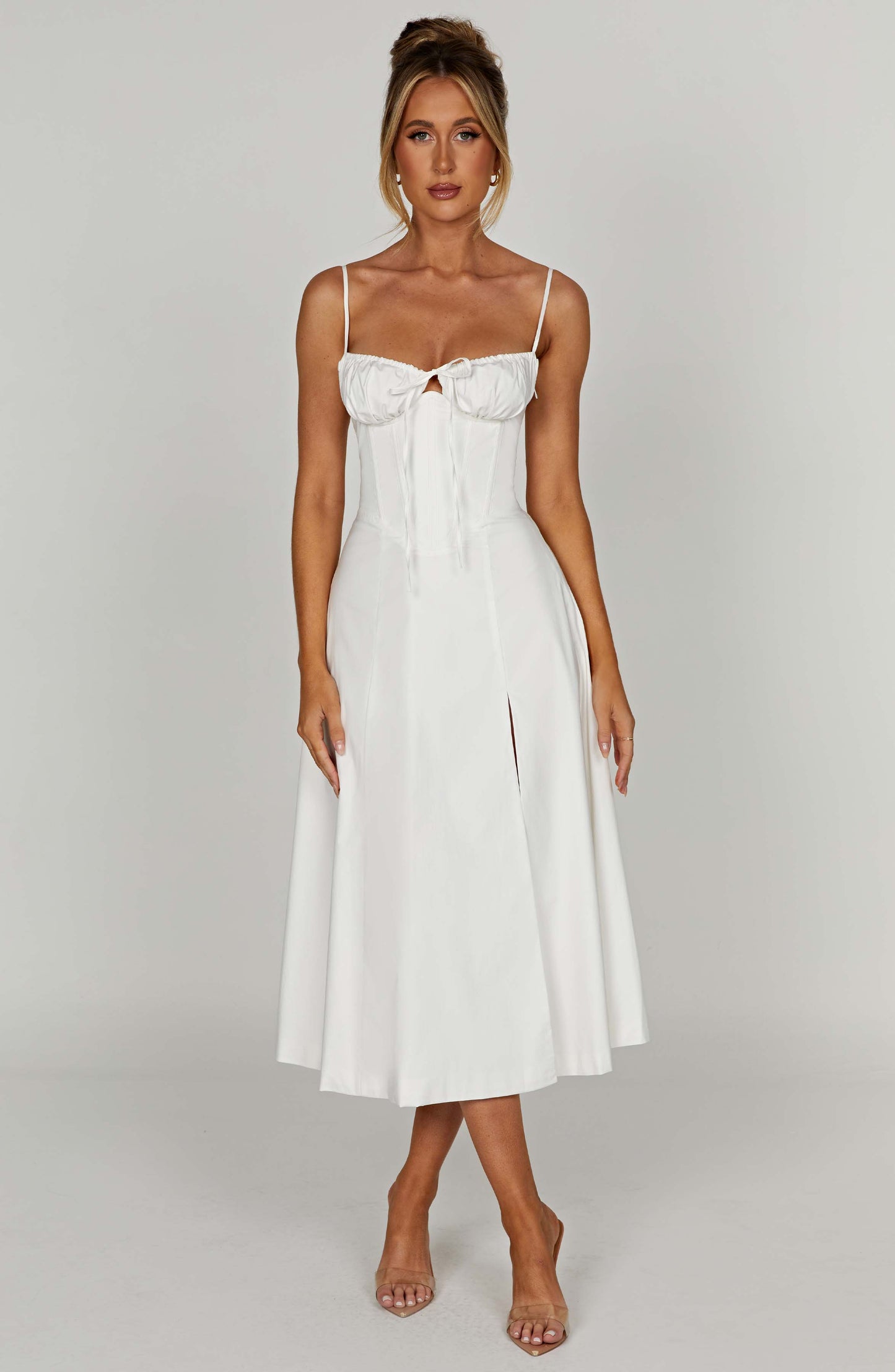 Deanna Midi Dress - Ivory - Dress - DYAVOR®