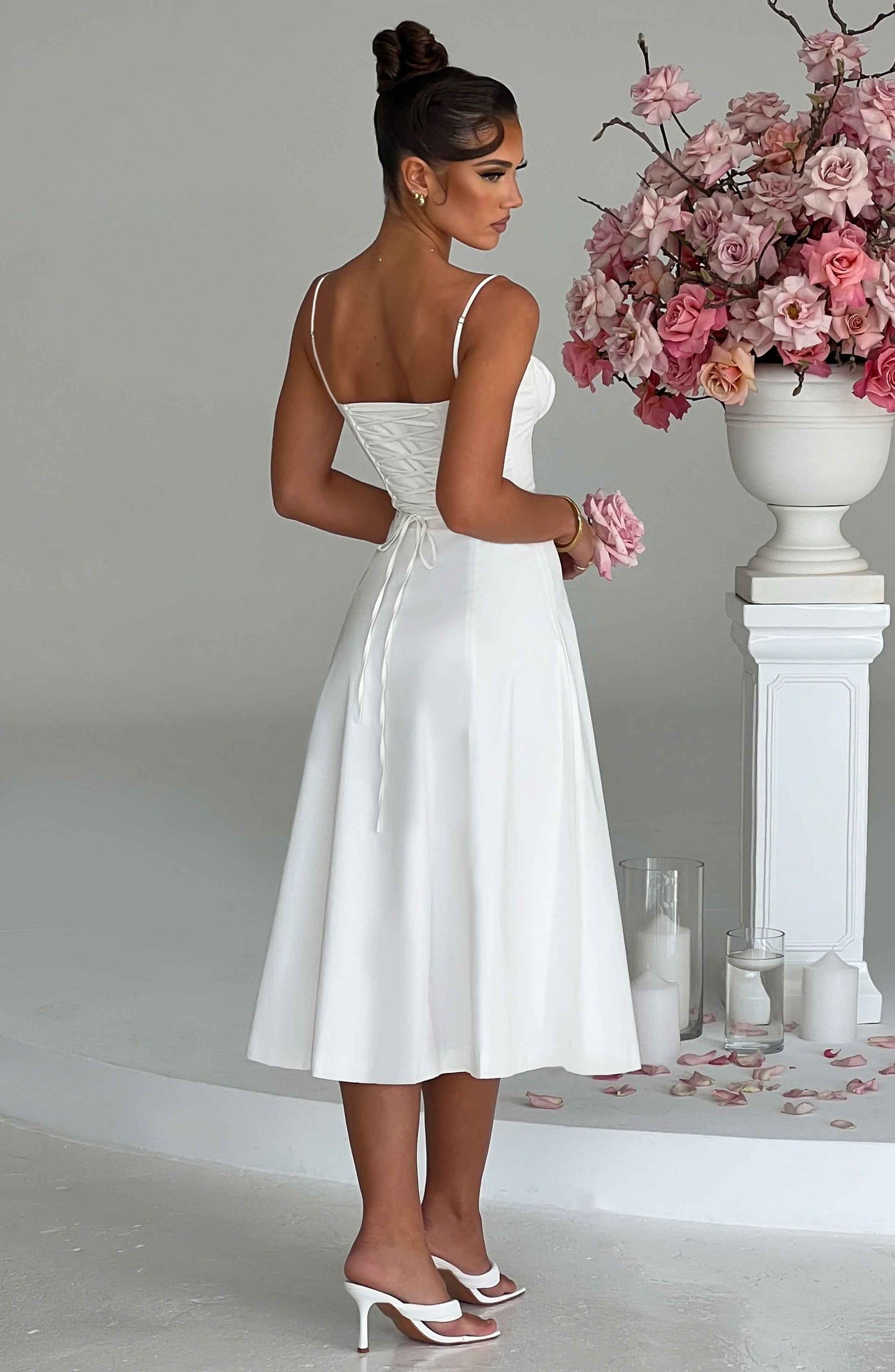 Deanna Midi Dress - Ivory - Dress - DYAVOR®